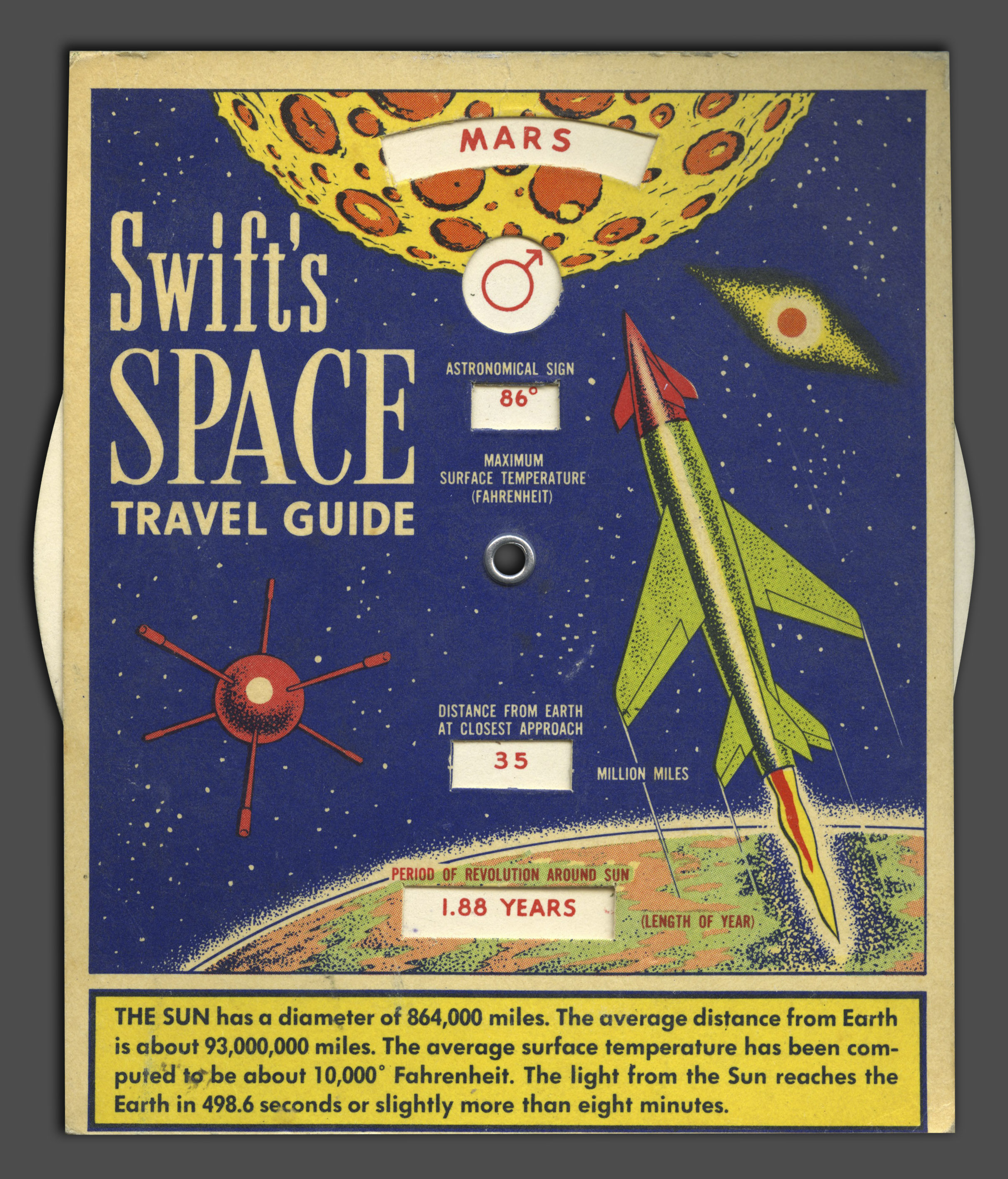 Swift Space Travel Wheel Chart Front