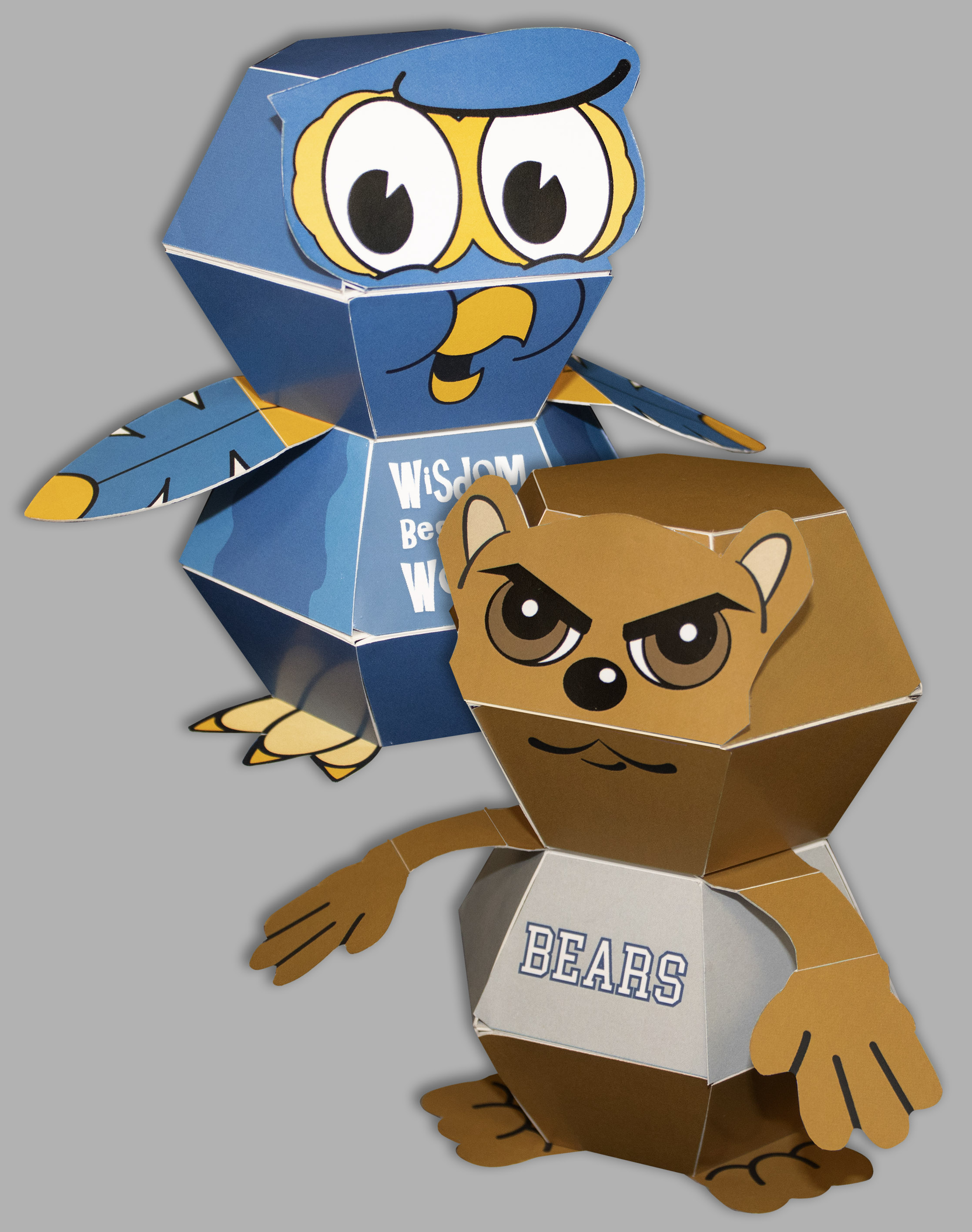 Mailable Pop-Up Mascots 
