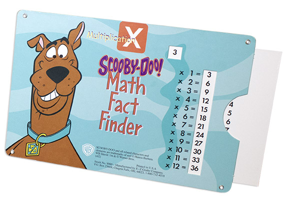 Scooby-Doo Math Multiplication Chart