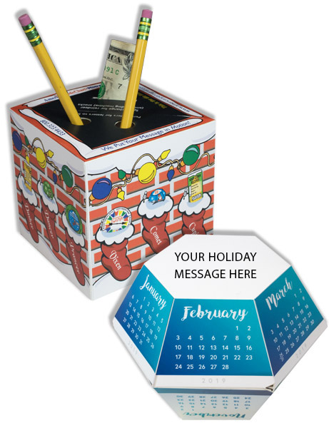 Pencil Holder and Calendar Pop-up